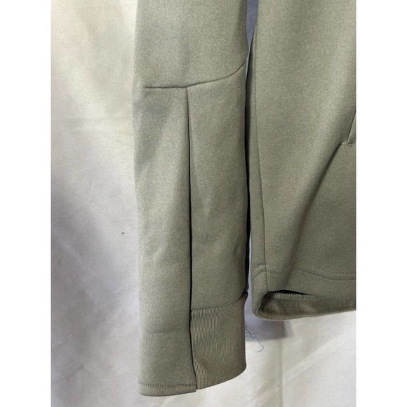 Adidas Mens ID Amp Funnel Hoodie S Green Gray Colorblock Sweatshirt Long Sleeve - Picture 6 of 12